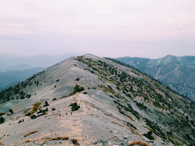 San Gabriel Mountains from Mt. Baldy