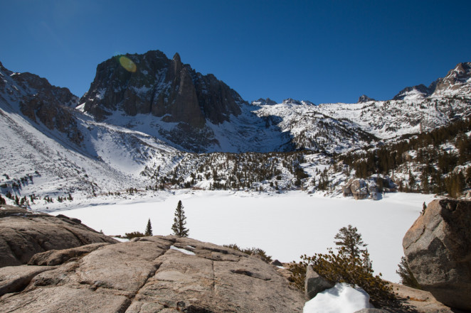 snowy lake